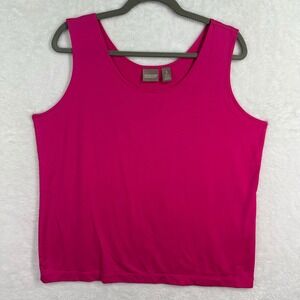 Chico's Fuchsia Sleeveless Tank Top